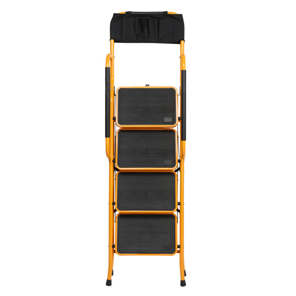 Iron 4-step step ladder with handrails ginger WE