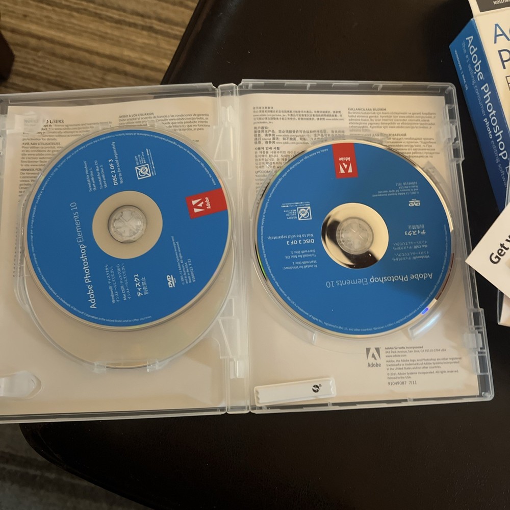 Adobe Photoshop Elements 10 for PC Mac Open Package