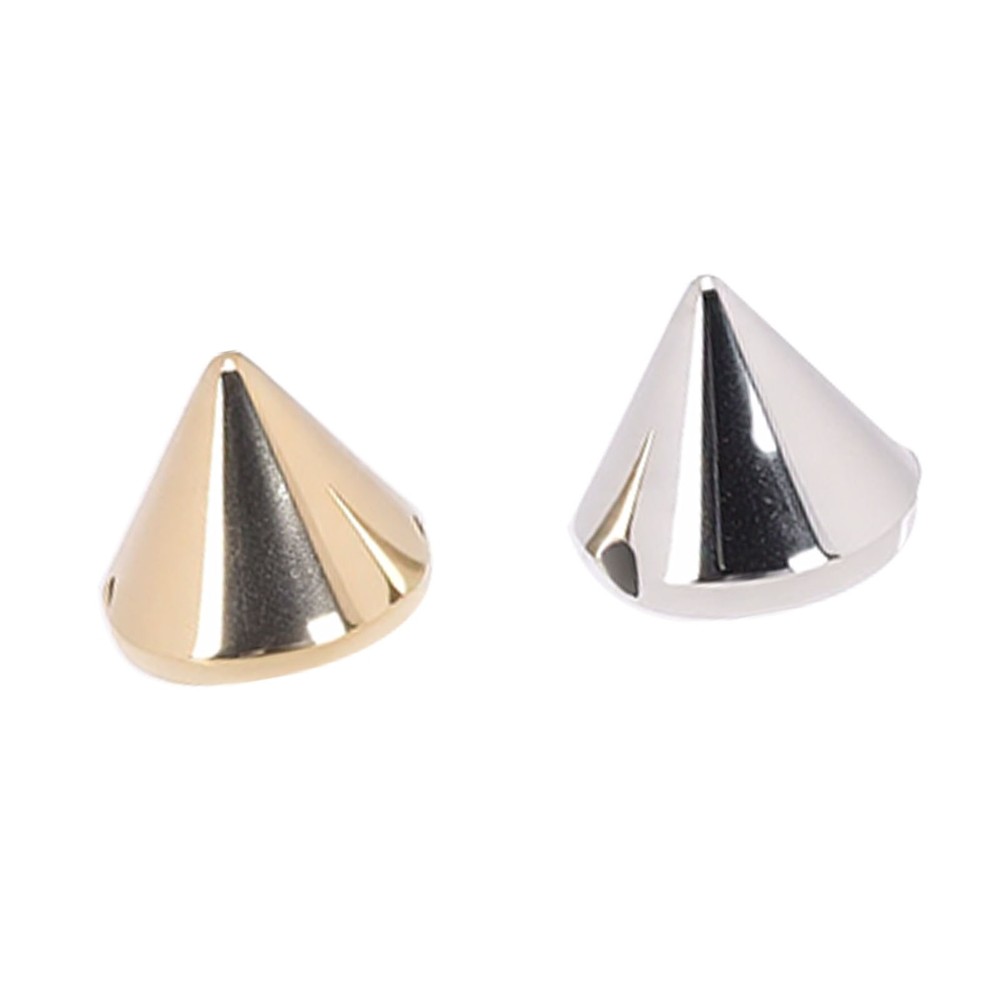 100x Conical Rivets Flat Back Cone Shaped Spike Studs For Clothing Decoratio NEW