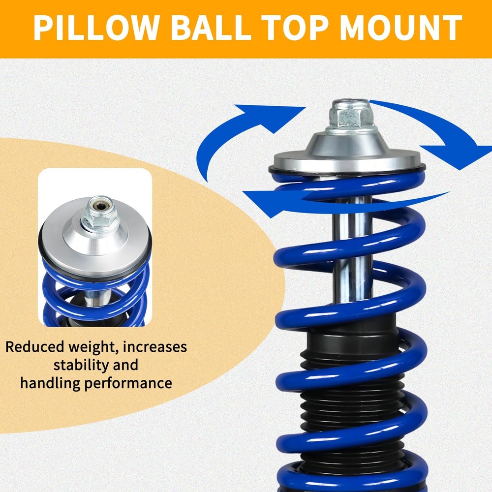 Coilover Suspension Lowering Kit Height Adjustable Shock Absorber Struts Blue