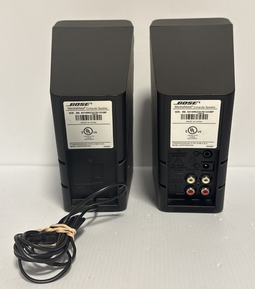 BOSE MediaMate PC Computer Speaker With AC Power Adapter/Read