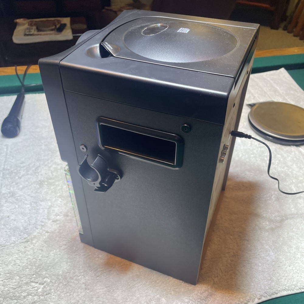 Singing Machine Bluetooth/CD Karaoke System w/LED Disco Lights SML385BTBK