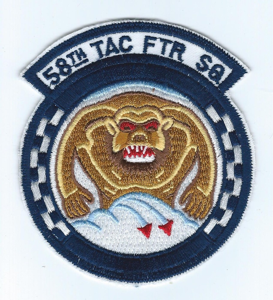 80s 58th TAC FIGHTER SQUADRON patch