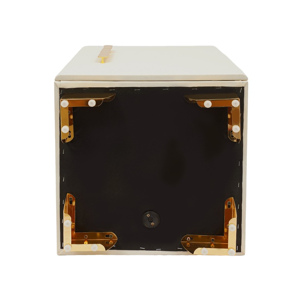 Led Nightstand with Wireless Charging and Secure Safe Box Storage