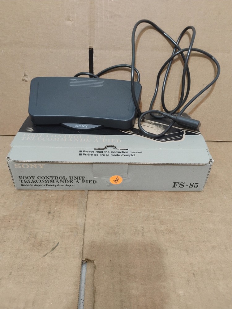 Sony FS-85 Foot Control Unit For M-2000 Microcassette Transcriber