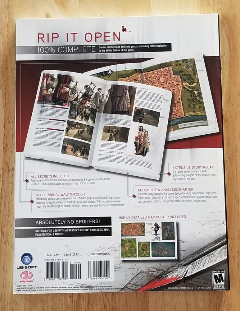 Assassin's Creed II Strategy guide, With Map (Pre-owned)