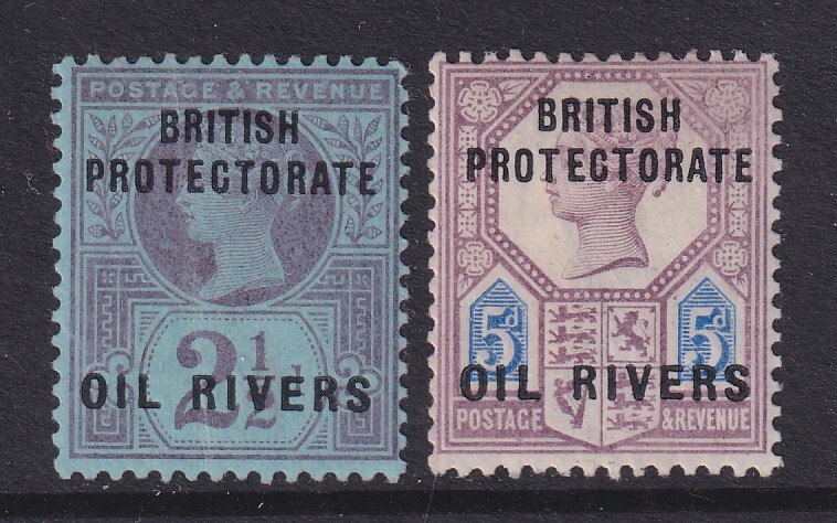 Niger Coast Protectorate, Scott 4-5 (SG 4-5), MLH/HR