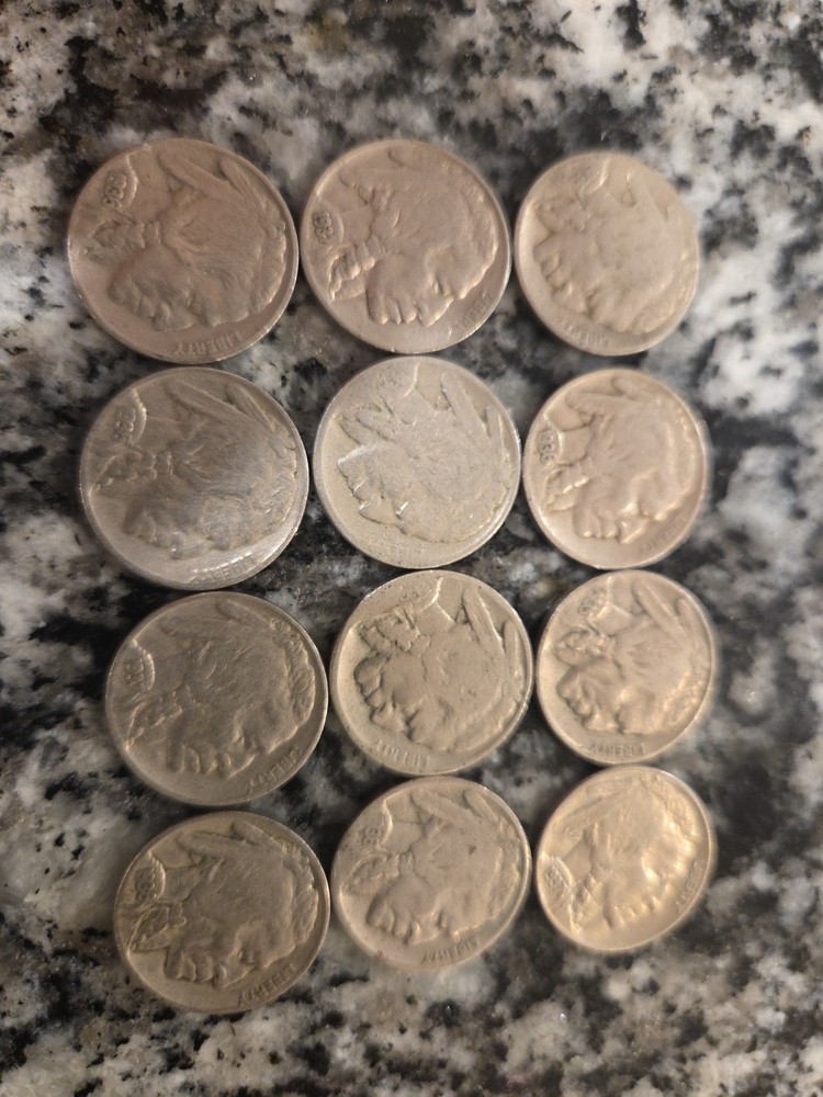 BUFFALO NICKEL ROLL (40 COINS), RANDOM DATES, NICE COINS --3 Available