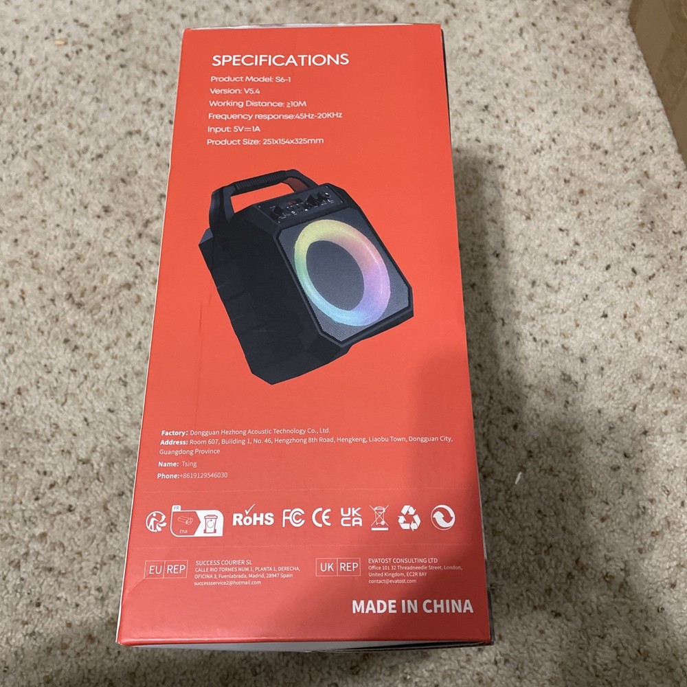 Portable Karaoke Speaker With Mics