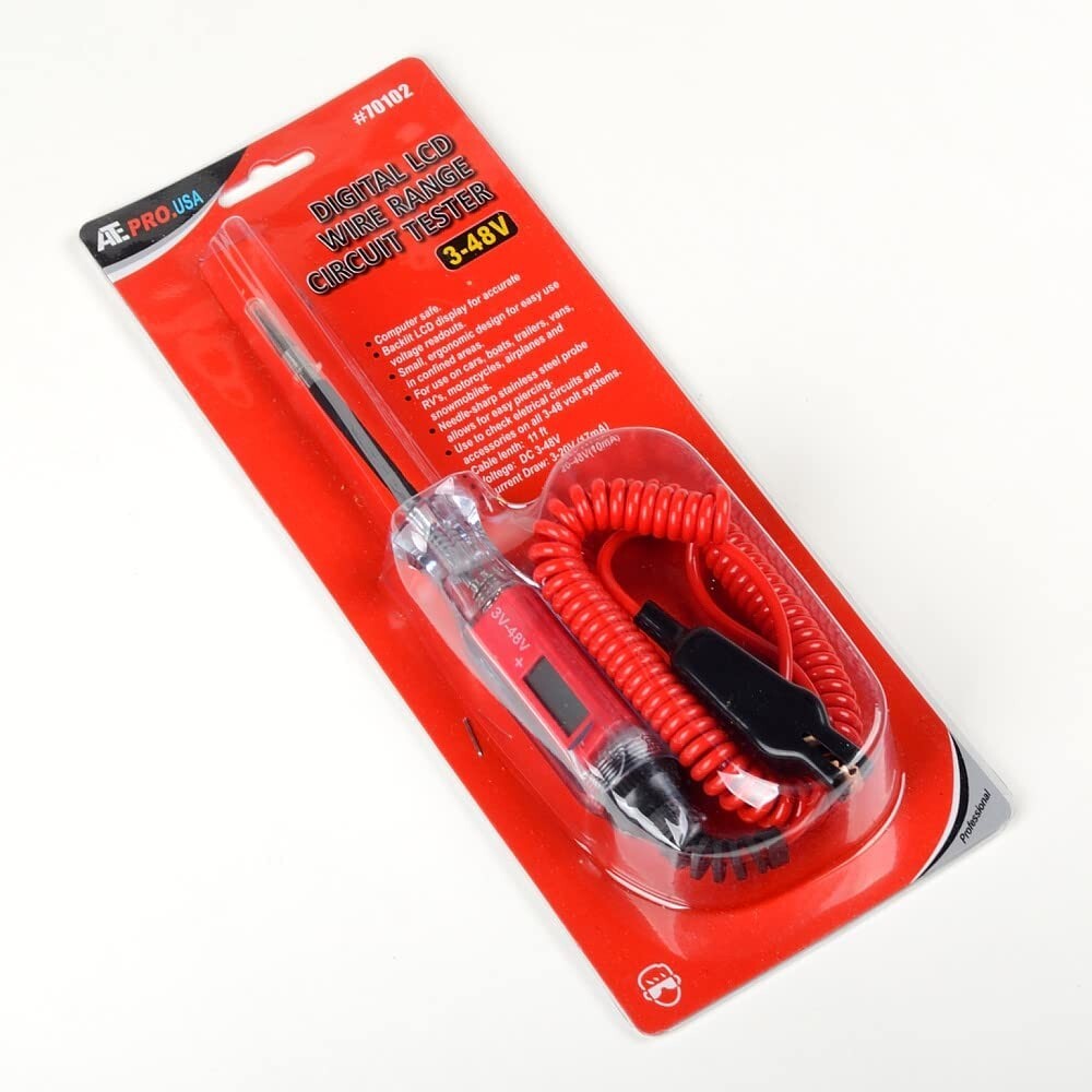 Digital LCD Wire Range Circuit Tester | 3-48 Volt Tester