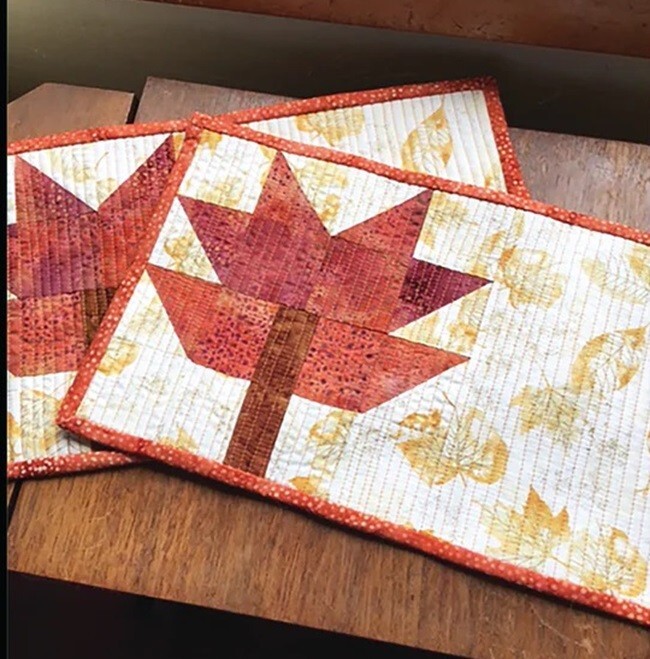 Pressed Leaf Snack Mat