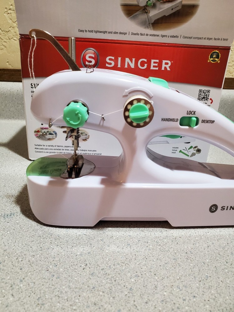 SINGER Stitch Quick Plus Cordless Handheld Portable Mending Machine Working