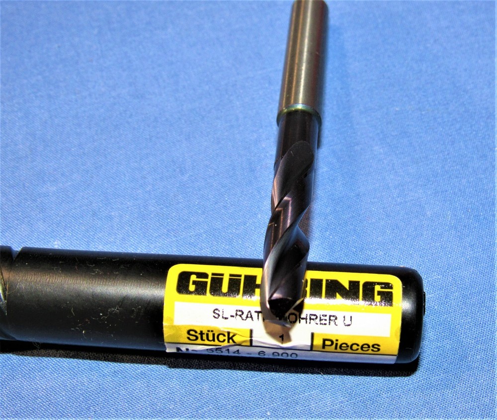 NEW GUHRING 6.9 mm (.2716") 140° Solid Carbide Screw Machine drill