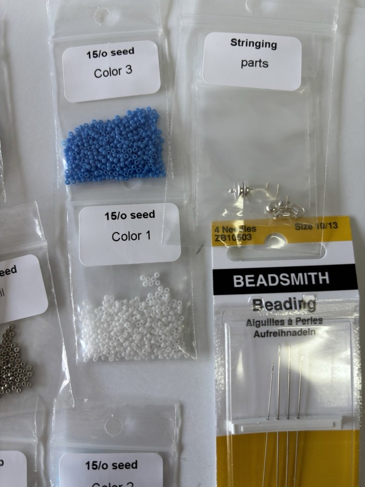 BEAD KIT Medallion by Beads Gone Wild Blue Silver Originally $79