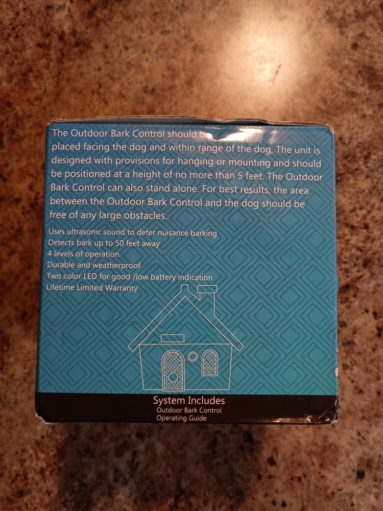 Sonic Bark Control Device, new in box