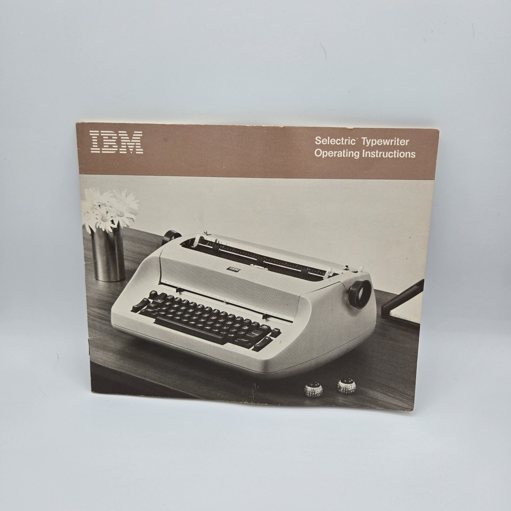 IBM Correcting Selectric Typewriter - Manual/Operating Instructions