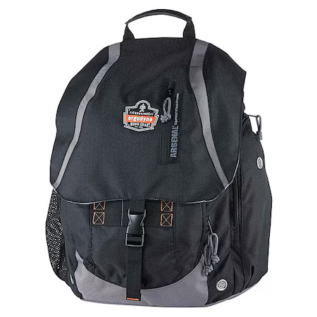 Ergodyne Gb5143 Backpack, Black, Polyester, 5 Pockets