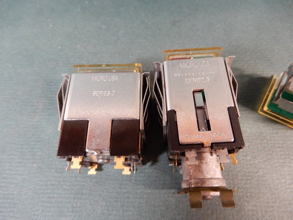 Honeywell Micro Switch "Series 2" Pushbutton Switch Housings Shown Used