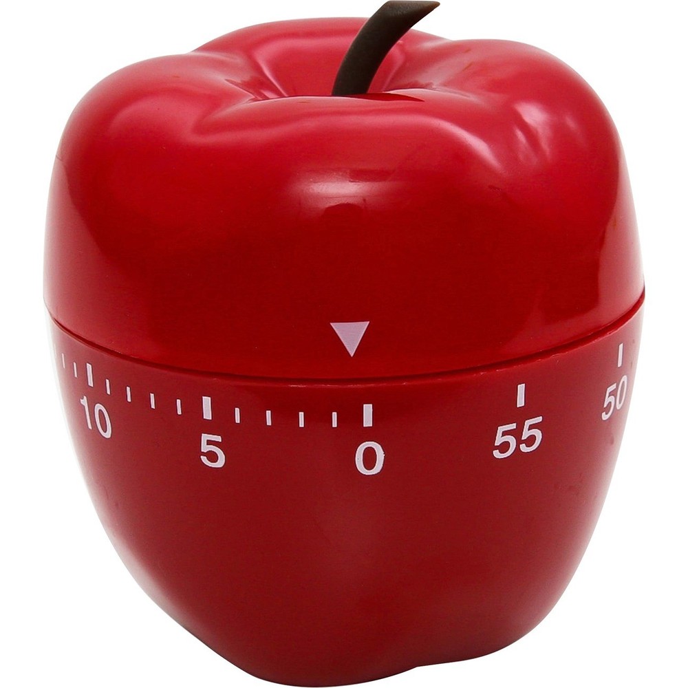 Baumgartens Kitchen Timer - 1 Hour - For Kitchen - Red (BAU77042)