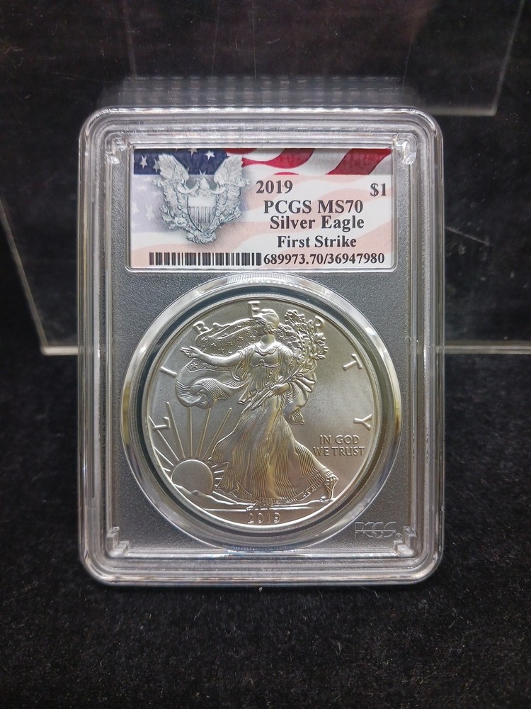 (40)2019 PCGS MS70 Silver Eagle First Strike-$190 EACH