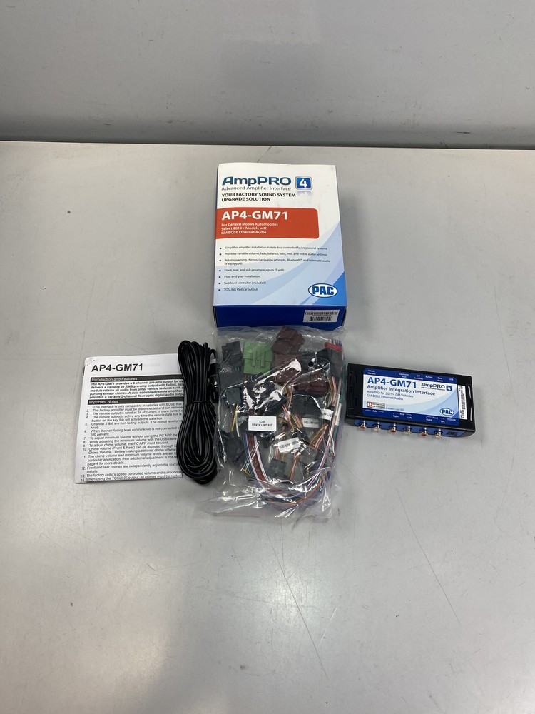 PAC Audio AmpPRO 4 Amplifier Integration Interface Select Chevy+GMC 2019-2024