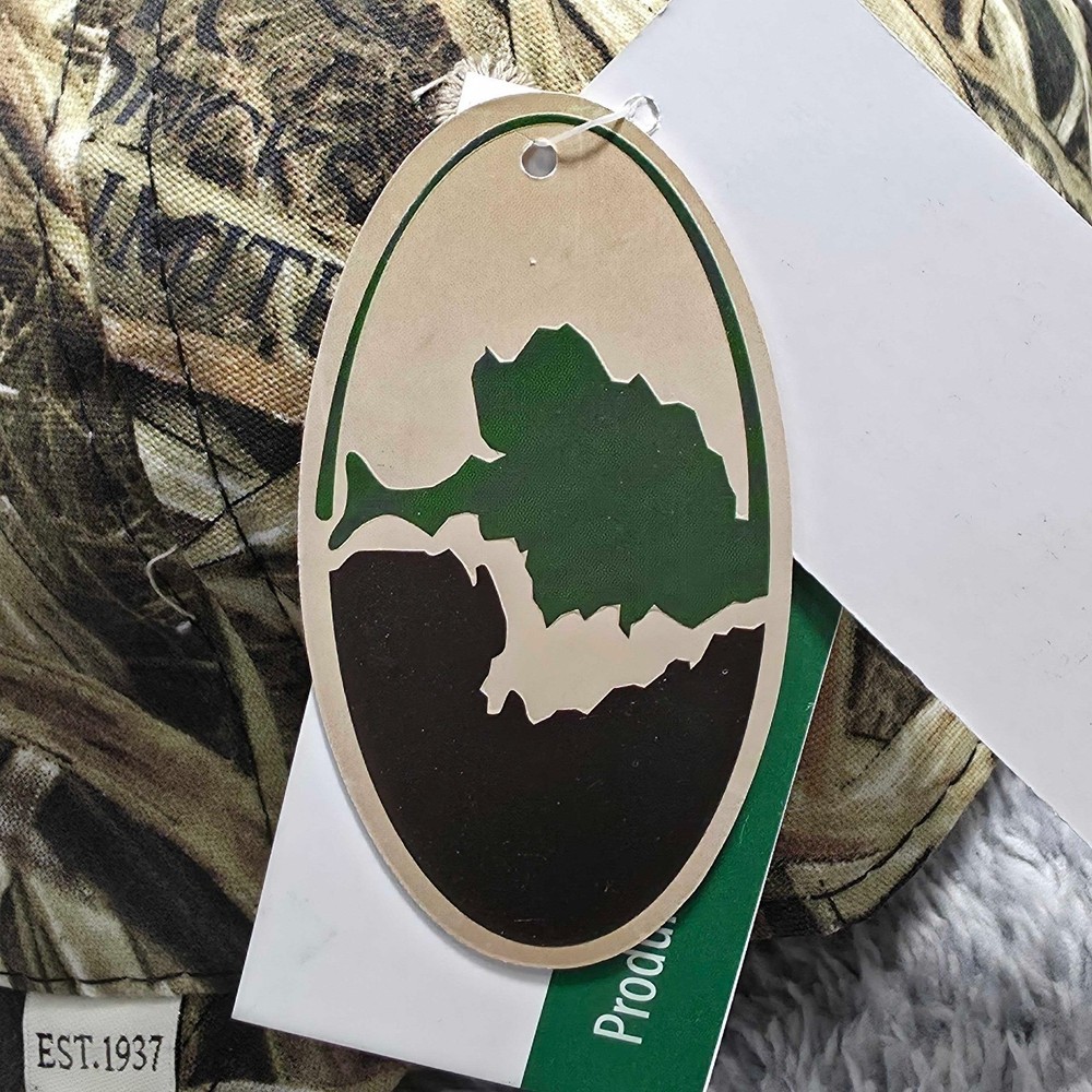 Ducks Unlimited Mossy Oak Shadow Grass Camo Adjustable Strapback Cap Hat NEW NWT