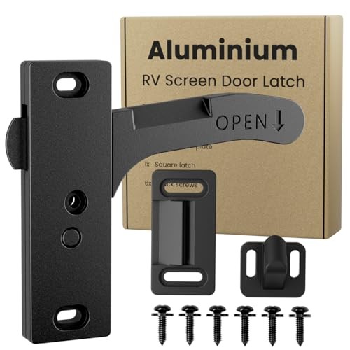 Aluminum RV Screen Door Latch Right Handle Replacement Kit for Right handle