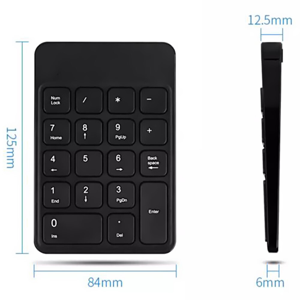 User-Friendly Wireless Bluetooth Digital Keypad - Compact Design, Big Function