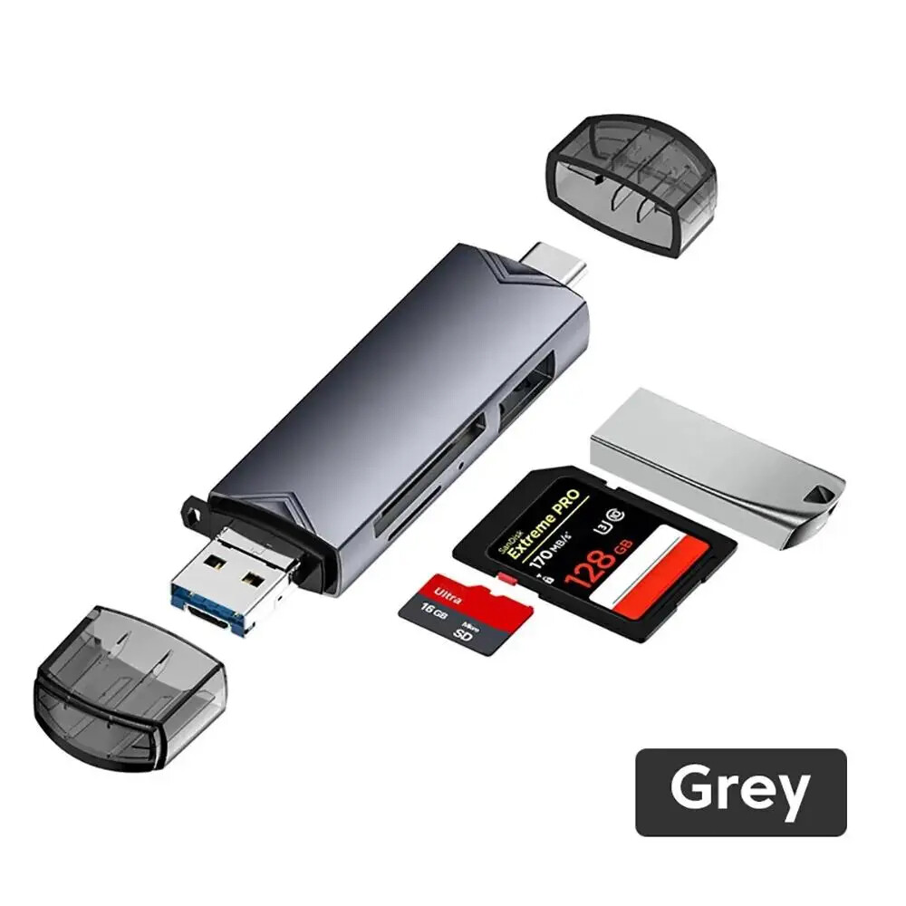 USB 3.0 Card Reader Type C/Micro USB/TF/SD Flash Drive OTG Phone Laptop Adapter