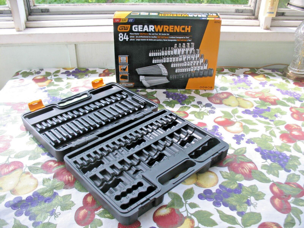 NEW EMPTY Gearwrench 84 pc Hex and Torx Bit Socket Case *EMPTY CASE* 80742