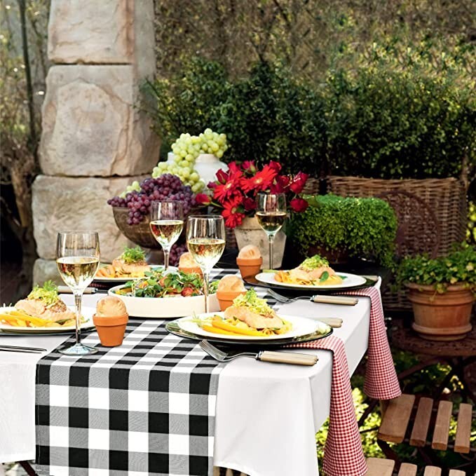 Buffalo Plaid Table Runner 14x108 Inches