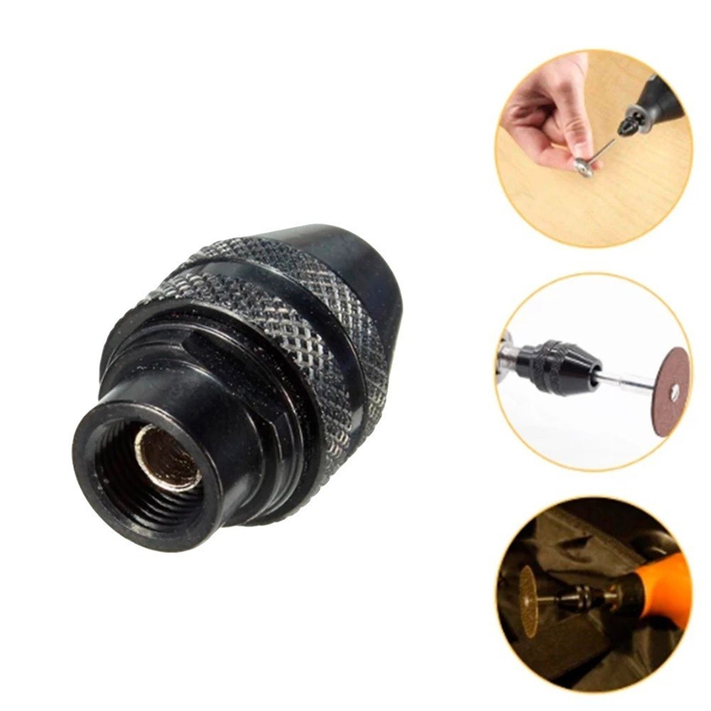 2Pcs Multi Chuck Quick Change Adapter Drill Bit Chuck Rotary Accessories Kit UK
