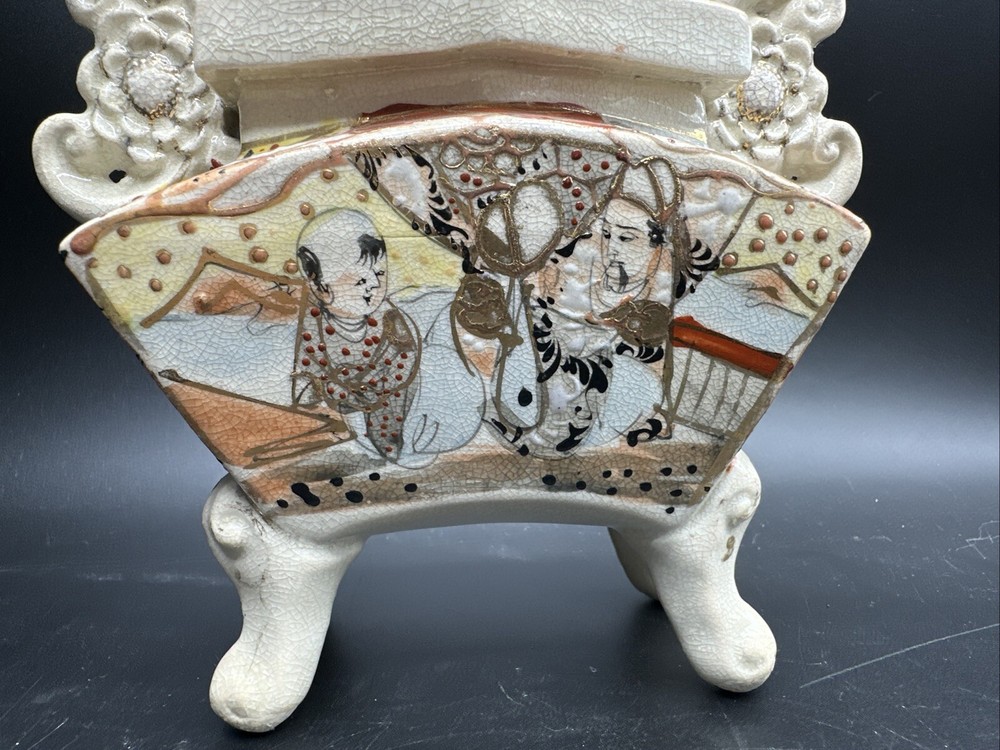 Vintage Japanese Incense Burner Box Foo Dog