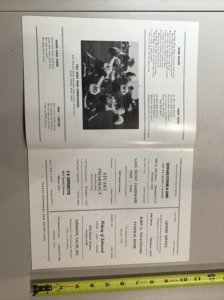 1962 West High School vs John Marshall Basketball Program High School