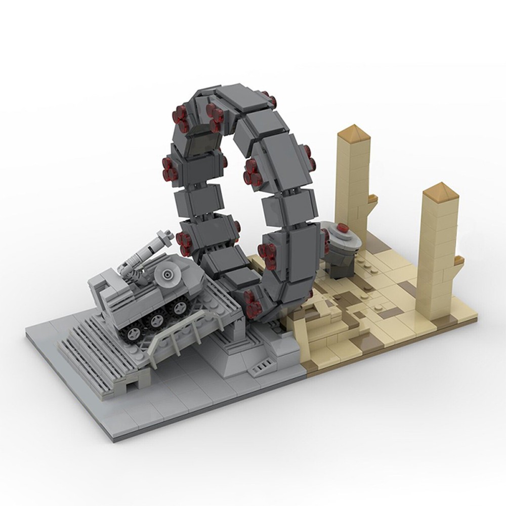 Stargate Base Command MOC Model Building Bricks Toy Set for Collection