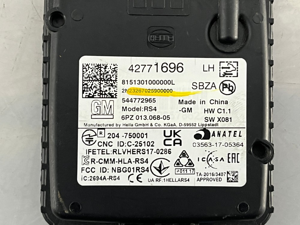 OEM | 2024 Buick Envista Blind Spot Radar Sensor Module