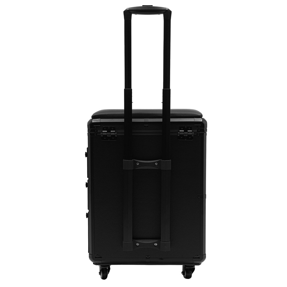 Rolling Makeup Case with Combination Lock Makeup Case with 4 Universal Wheels