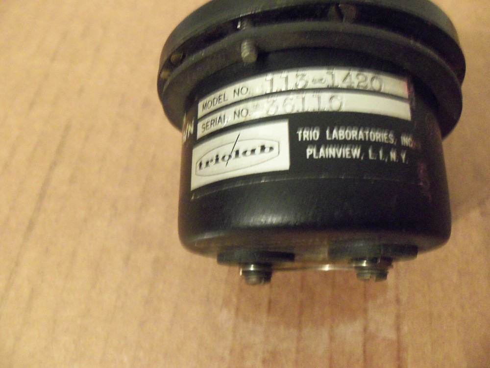 Triolab 2 inch Round DC Panel Meter 113-1420 Zero-Center Sealed Ruggedized