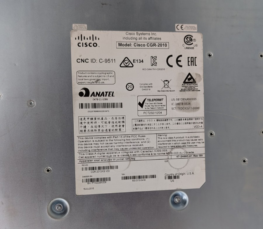 CISCO CGR-2010/K9 Router