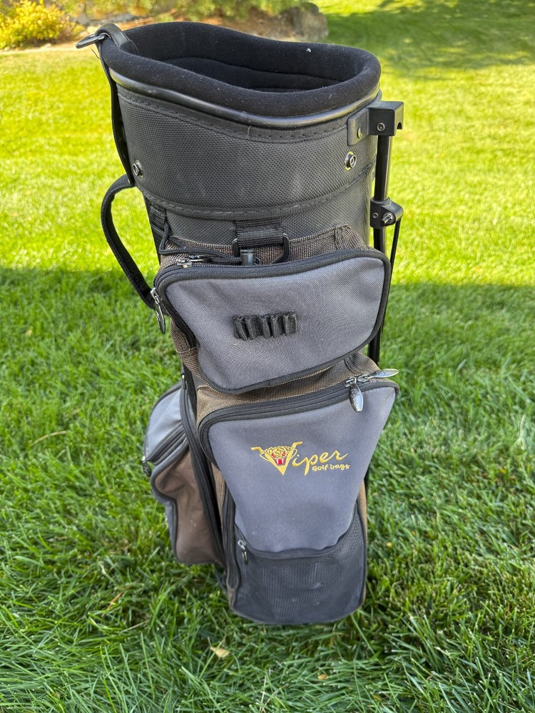 VIPER - Black 14-Way Divide Golf Stand Bag