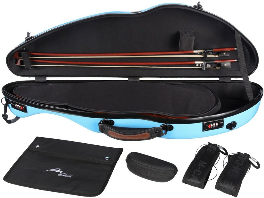 Fiberglass violin case SafeFlight 4/4 M-case Blue Light