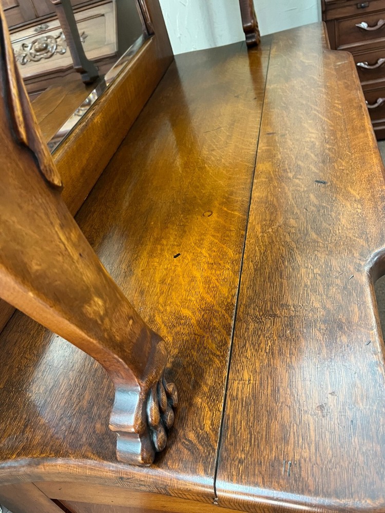 Antique Oak Victorian Buffet/Sideboard with mirror,