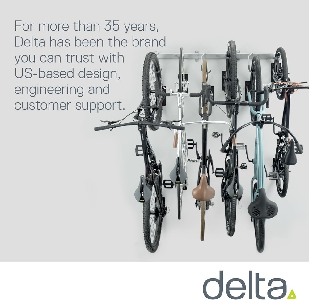 Garage Bike Rack Wall Mount Rail Rack by Delta Cycle