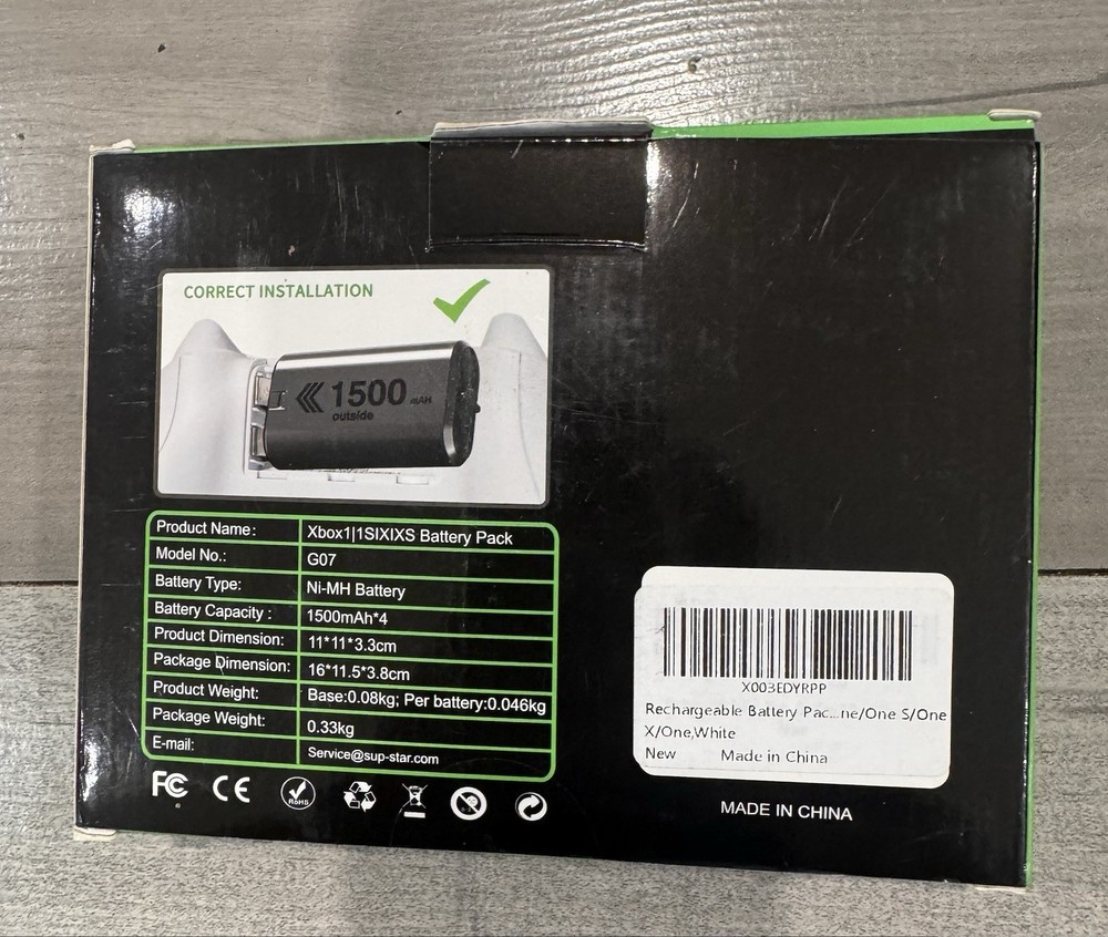 Battery Charger Kit For Xbox Open Box Untested