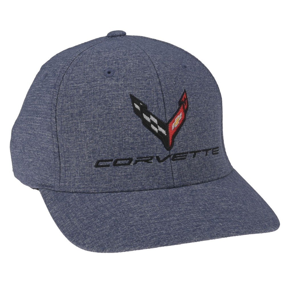 2020-2026 C8 Corvette Heather Black Flex Fit Performance Snapback Hat