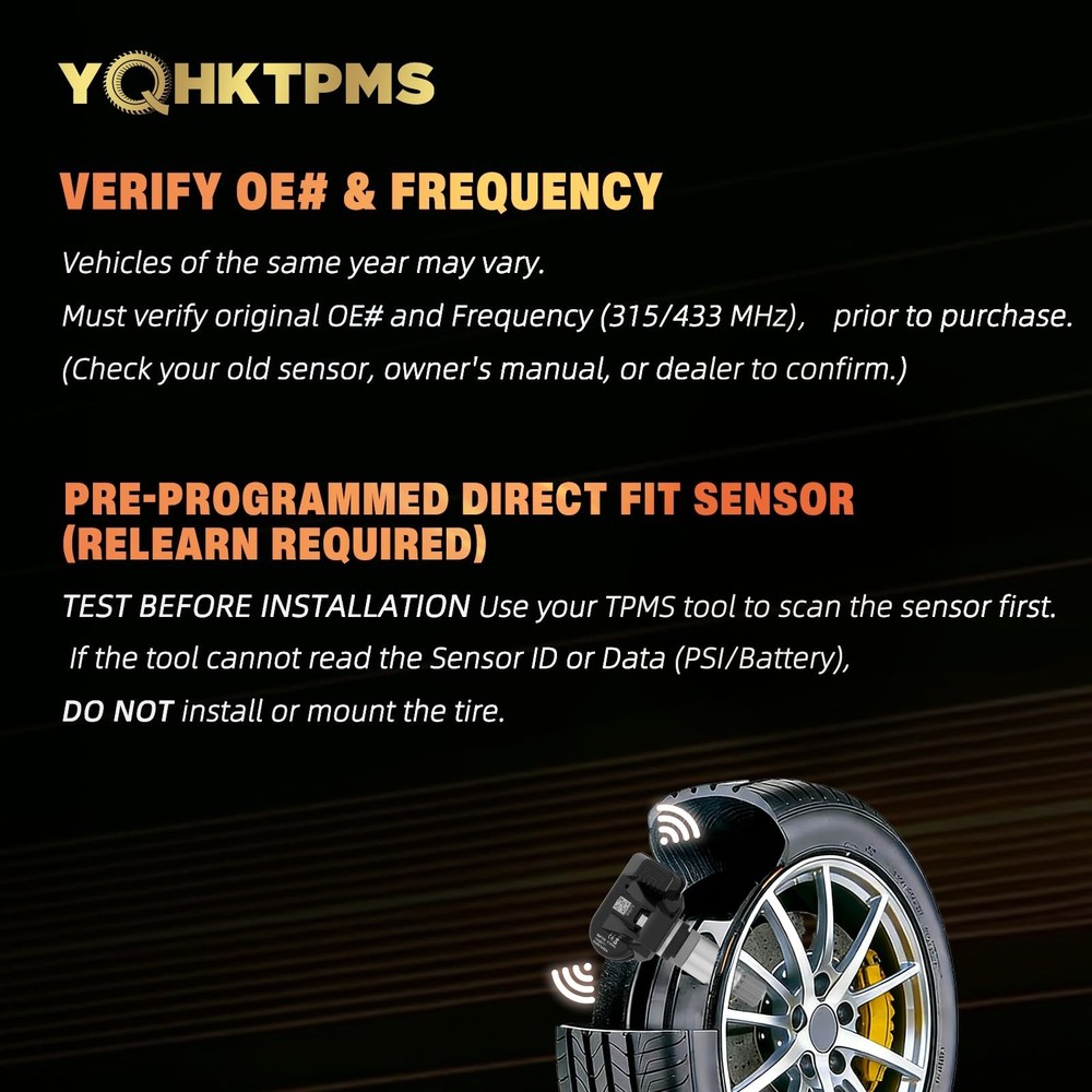 TPMS RAM 433MHz Pre-Programmed,Compatible with RAM 1500 2010-2013 | RAM 2500 ...