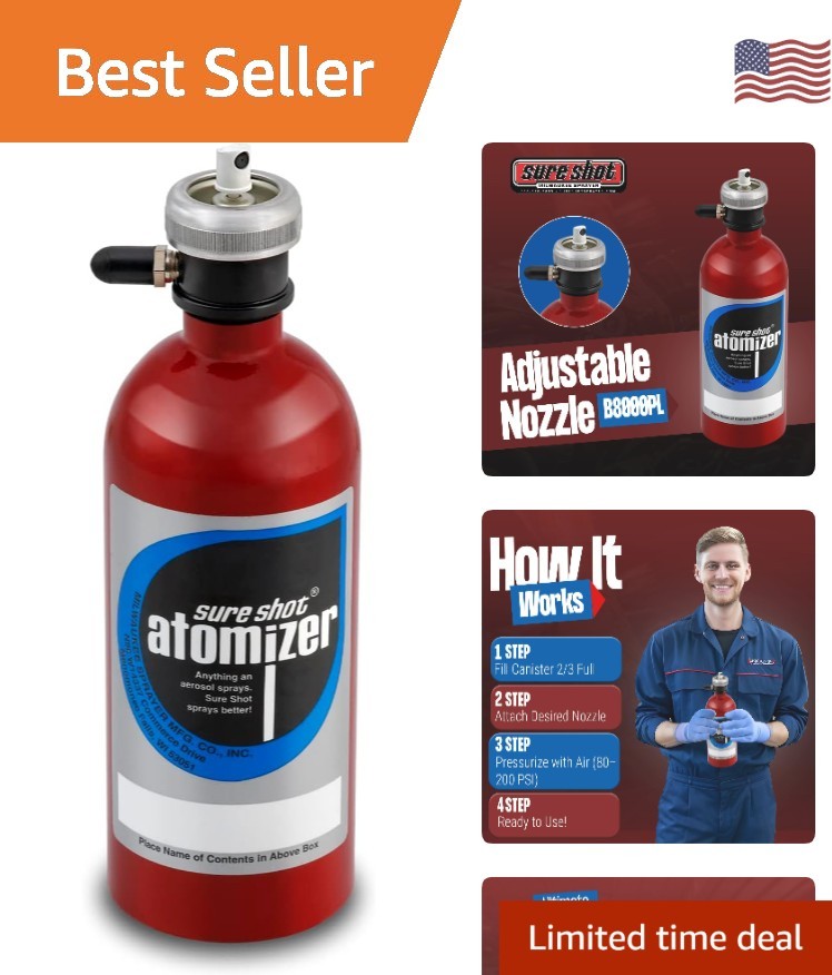 Versatile Non-Aerosol Aluminum Sprayer with Adjustable Nozzle – 1 Quart Capacity