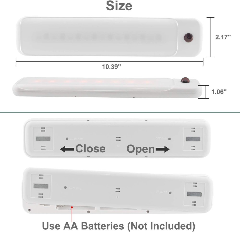 LUXSWAY Dimmable Battery-Powered Multicolor LED Light Bar