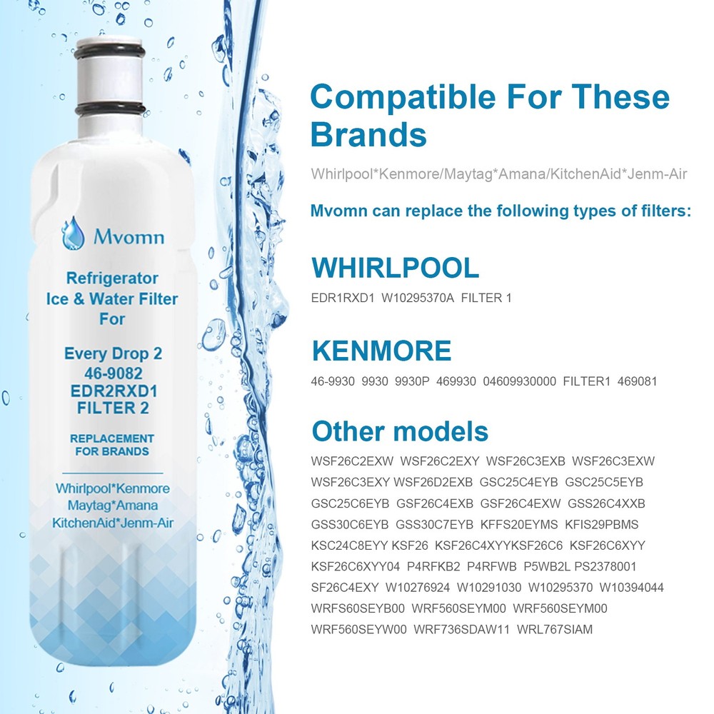 6 Pack For Kenmore 9082 Replacement Refrigerator Water Filter 469082 9903