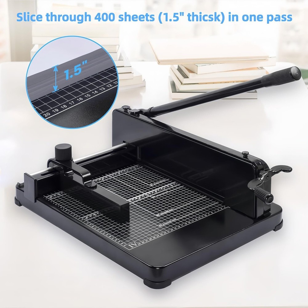 Heavy Duty Guillotine Trimmer 12 Inch Cuts 40 Sheets